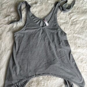 Striped Black and White Women's Top